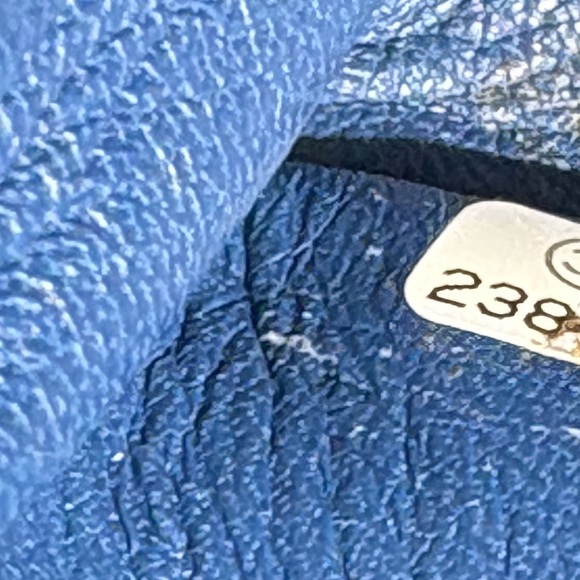 CHANEL Blue Quilted Top Handle Flap Bag GHW - Picture 15 of 16